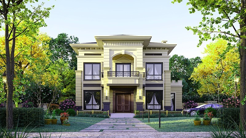 龙潭中式合院住宅，开放庭院与邻里乡亲更亲近